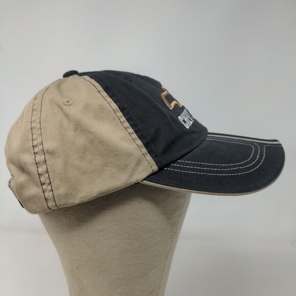 Checkered Flag Sports Men's Strapback Hat Black Tan Chevrolet Chevy Trucks - Picture 6 of 10